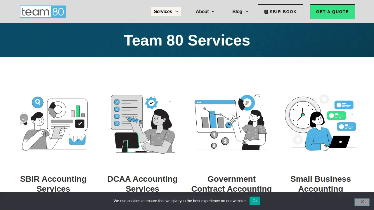 Team 80 Small Business Accounting Service page