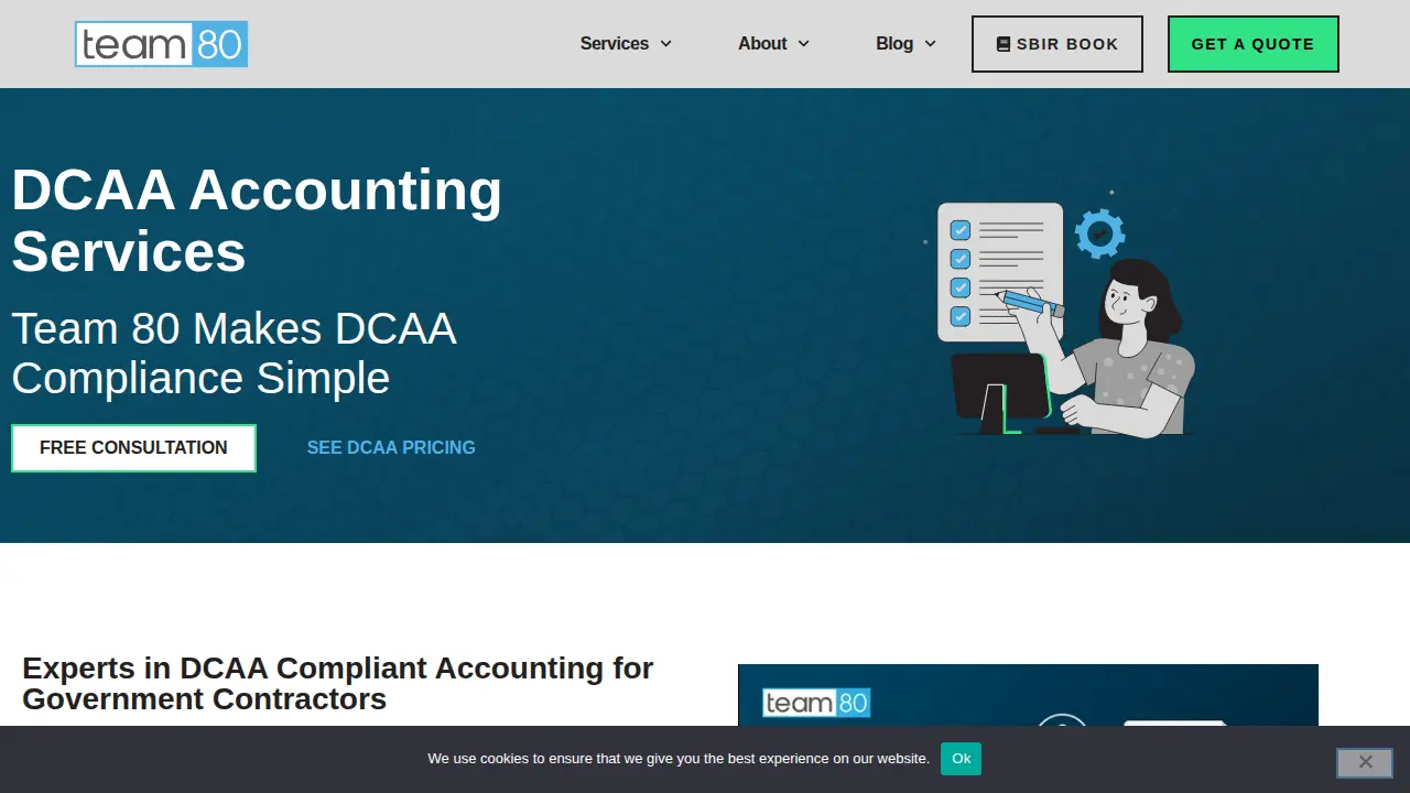 Team 80 Small Business Accounting Service page