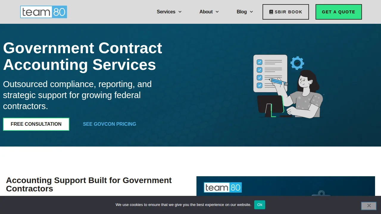 Team 80 Small Business Accounting Service page