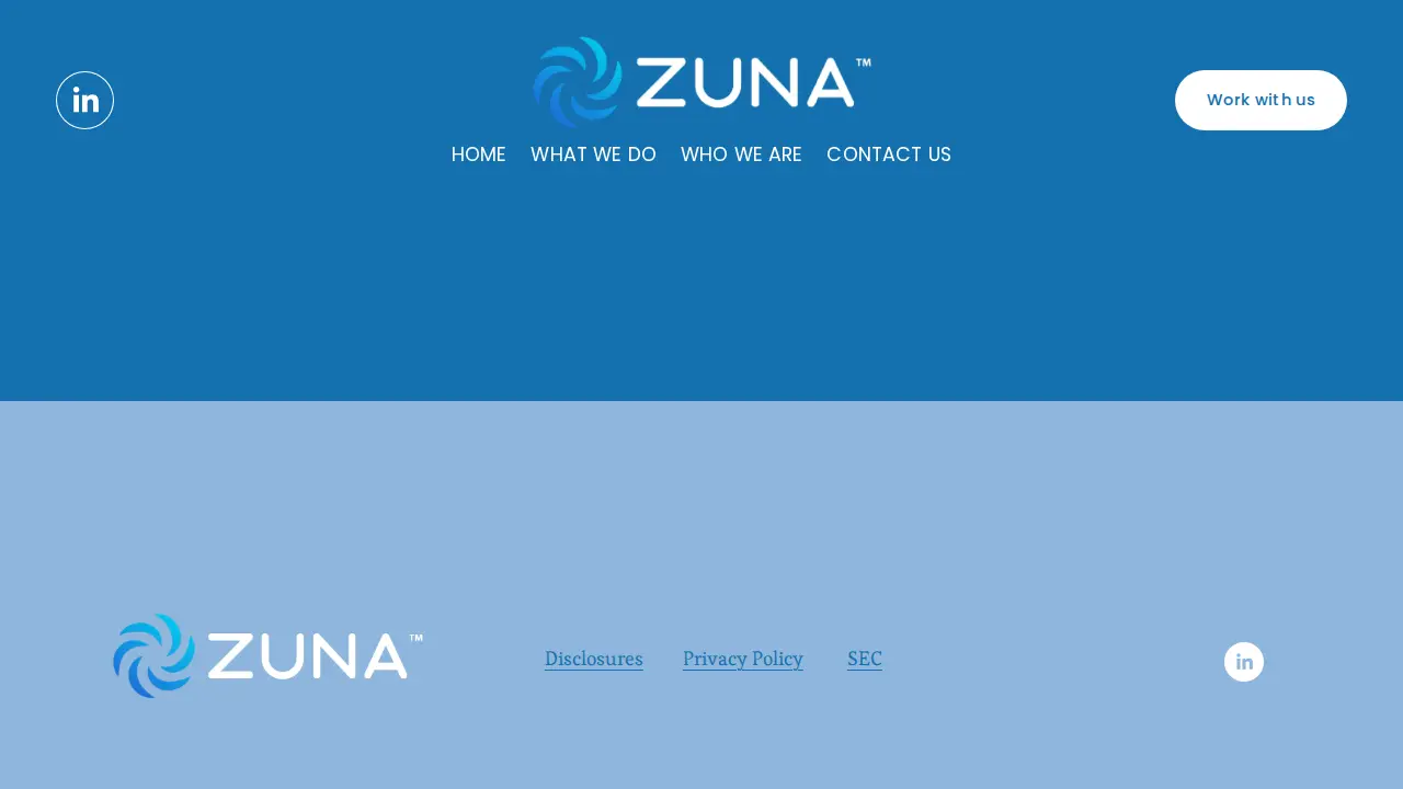Zuna - Financial Strategy & Employee Benefits page