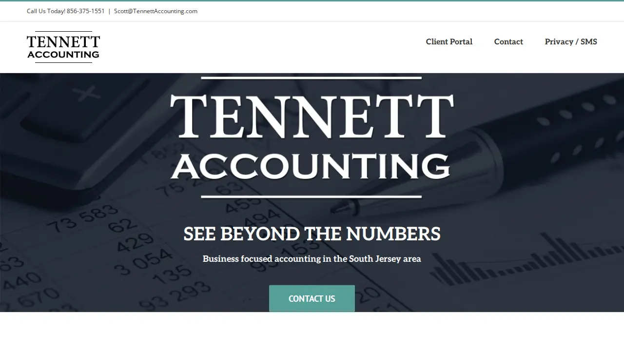 Tennett Accounting website