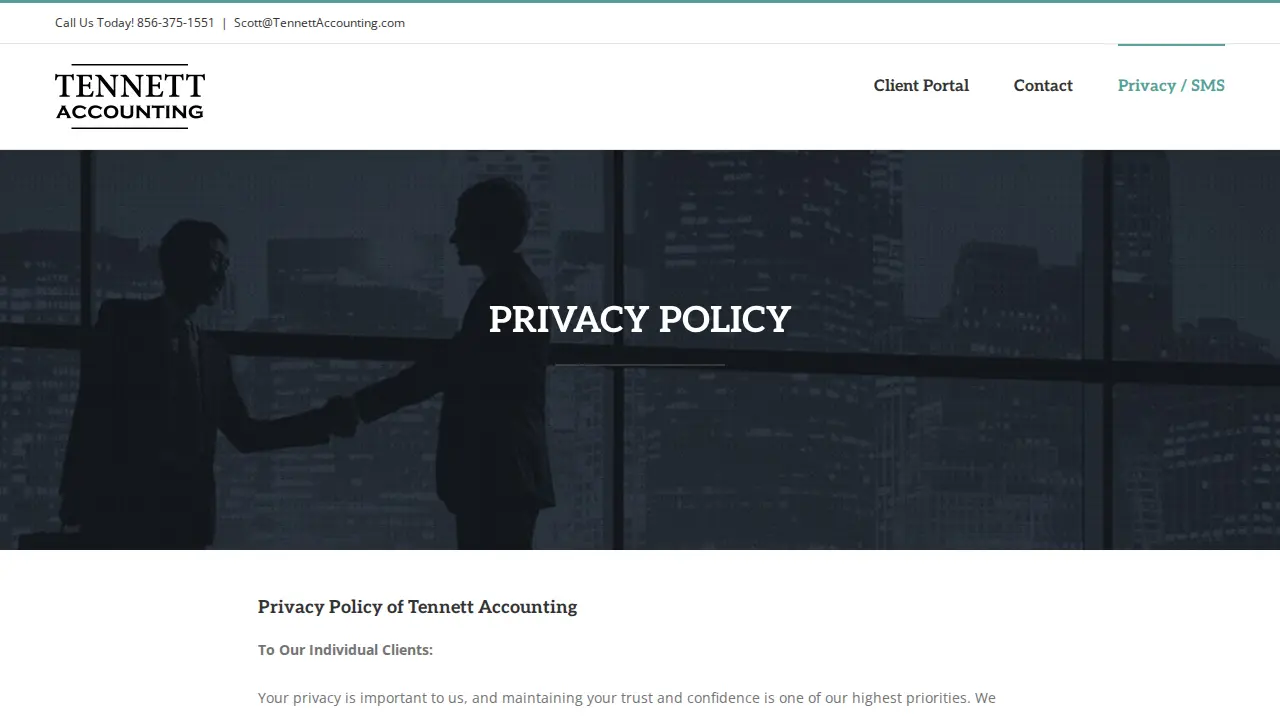 Tennett Accounting page