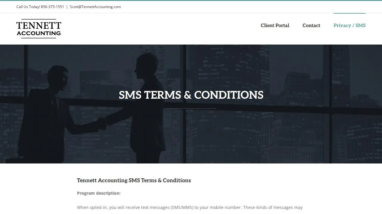 Tennett Accounting page