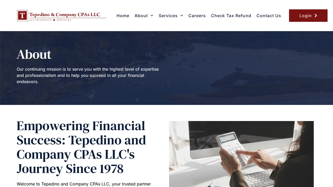 Tepedino & Company CPA's LLC page