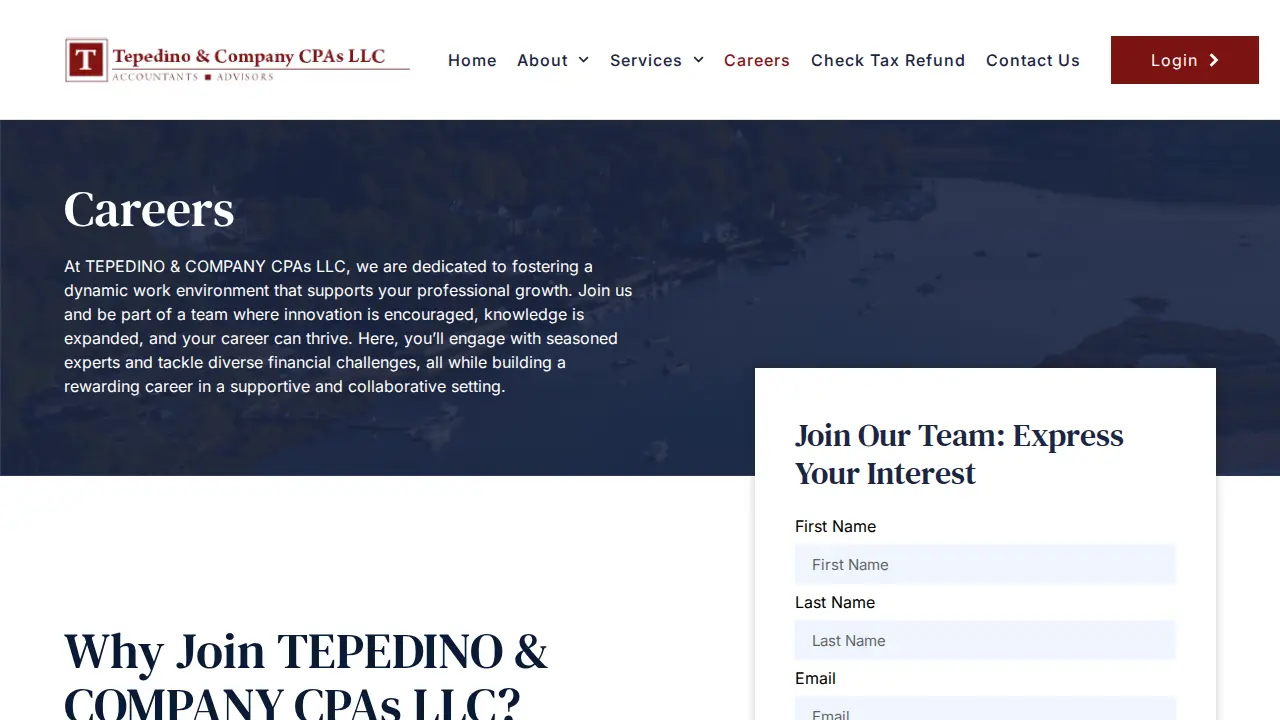 Tepedino & Company CPA's LLC page