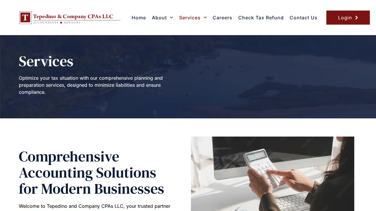 Tepedino & Company CPA's LLC page