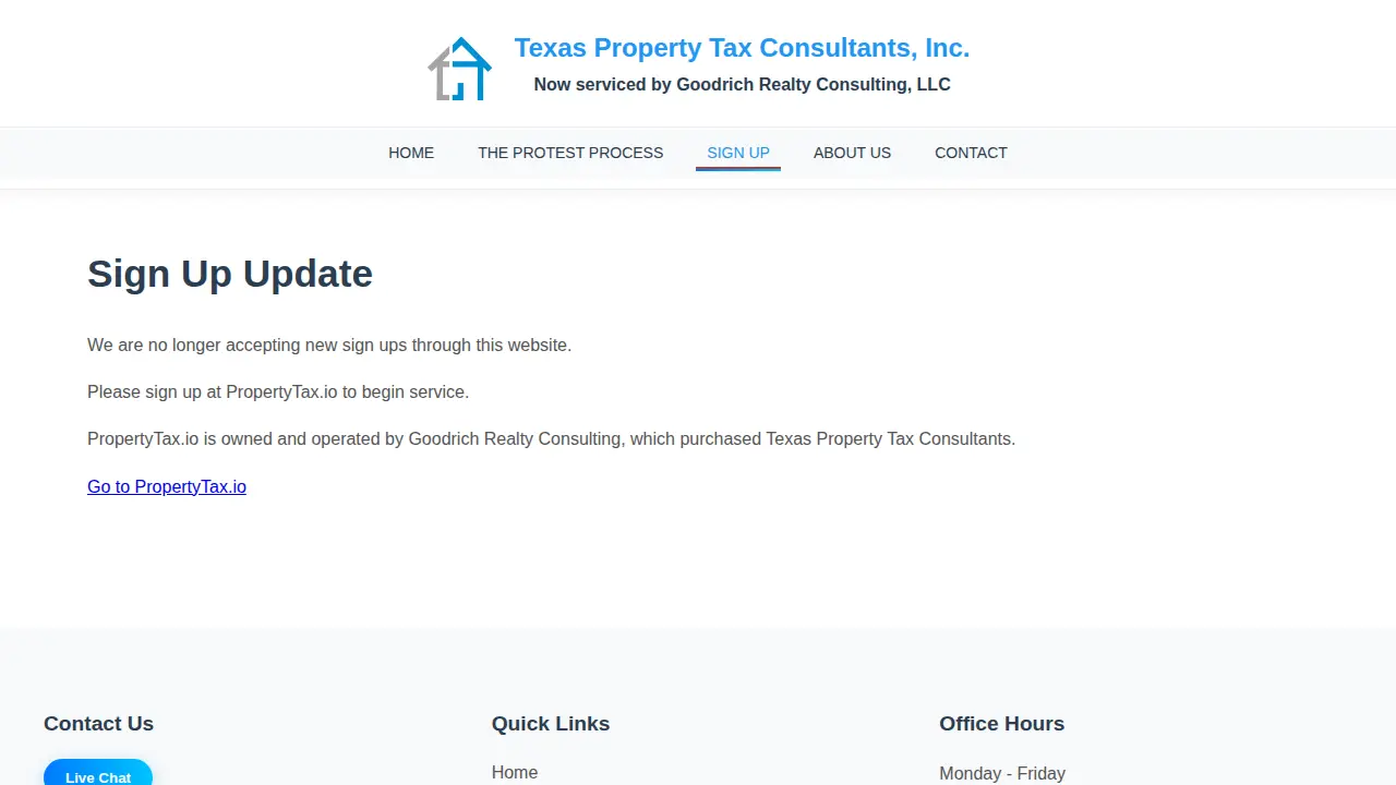 Texas Property Tax Consultants, Inc. page