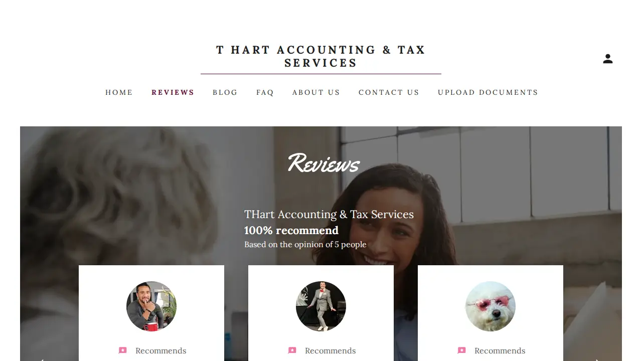 T Hart Accounting & Tax Services page