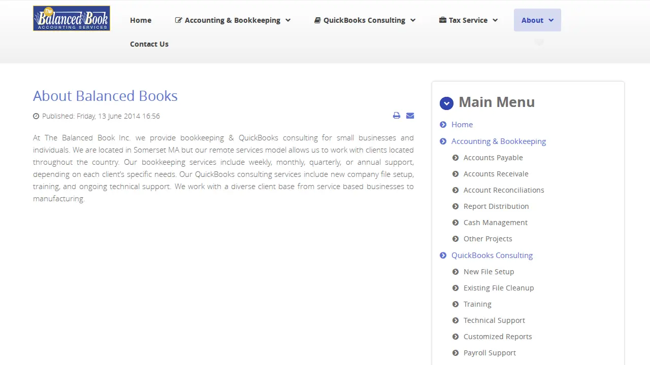 The Balanced Book page