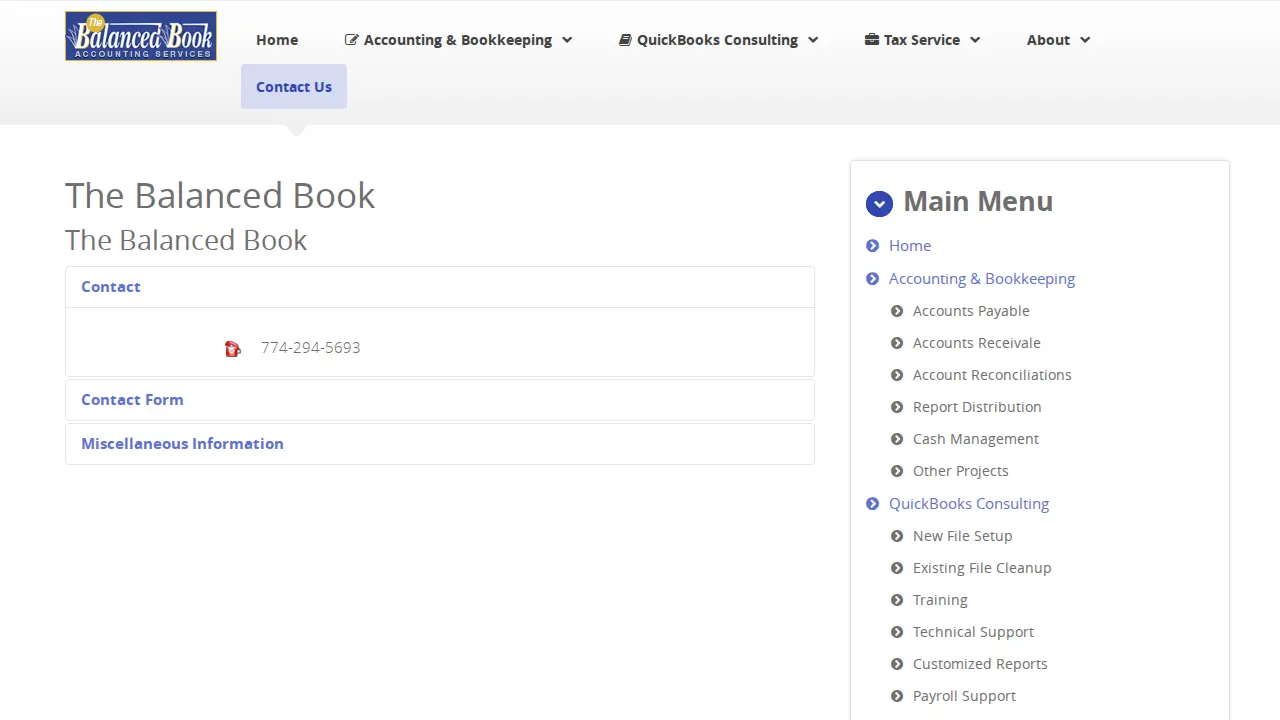 The Balanced Book page