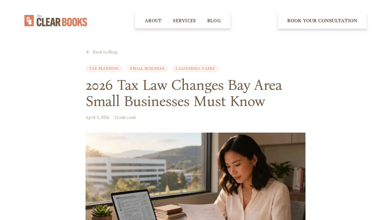 The Clear Books page