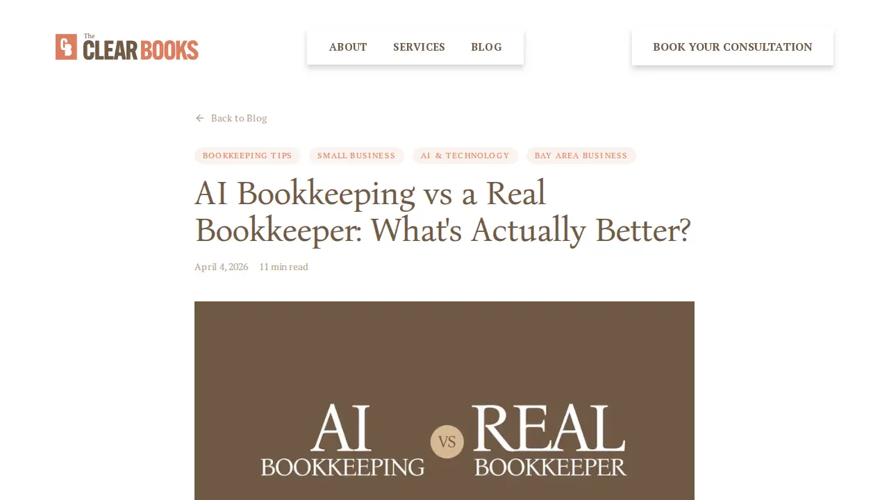 The Clear Books page