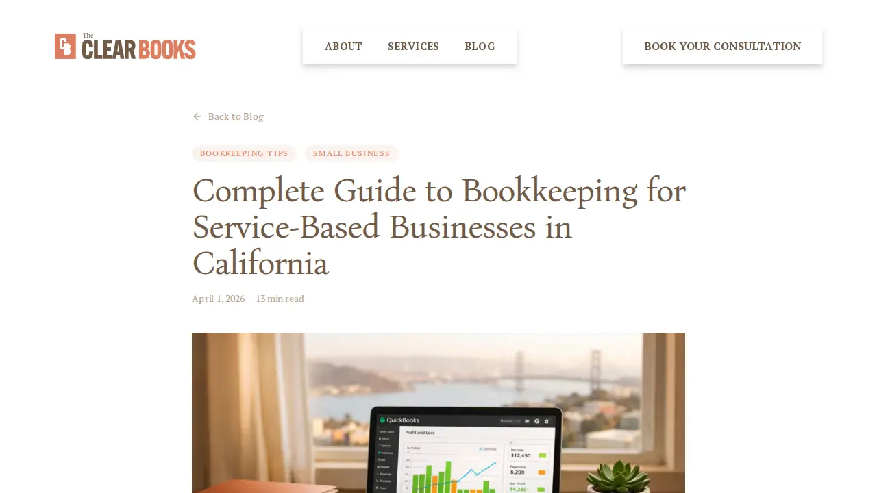 The Clear Books page