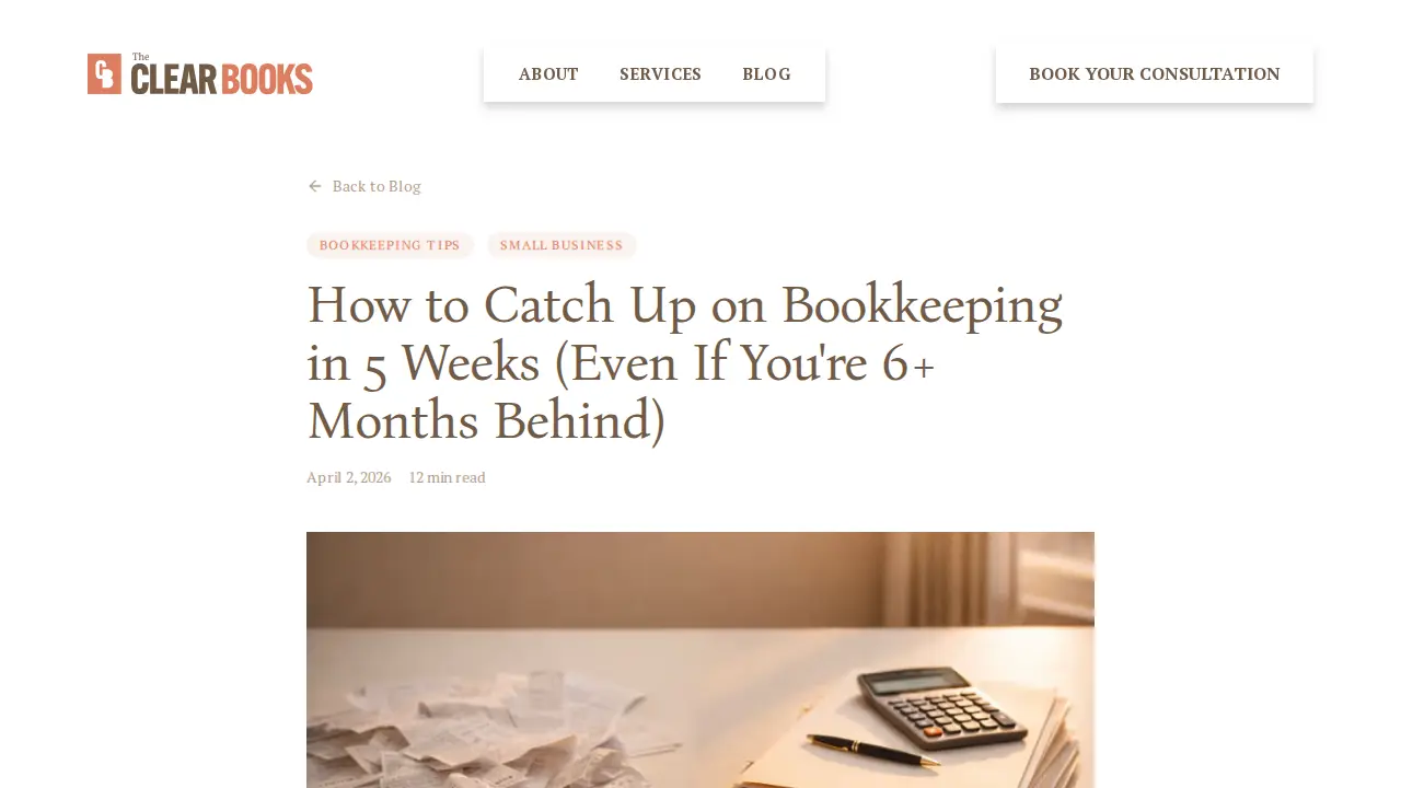 The Clear Books page