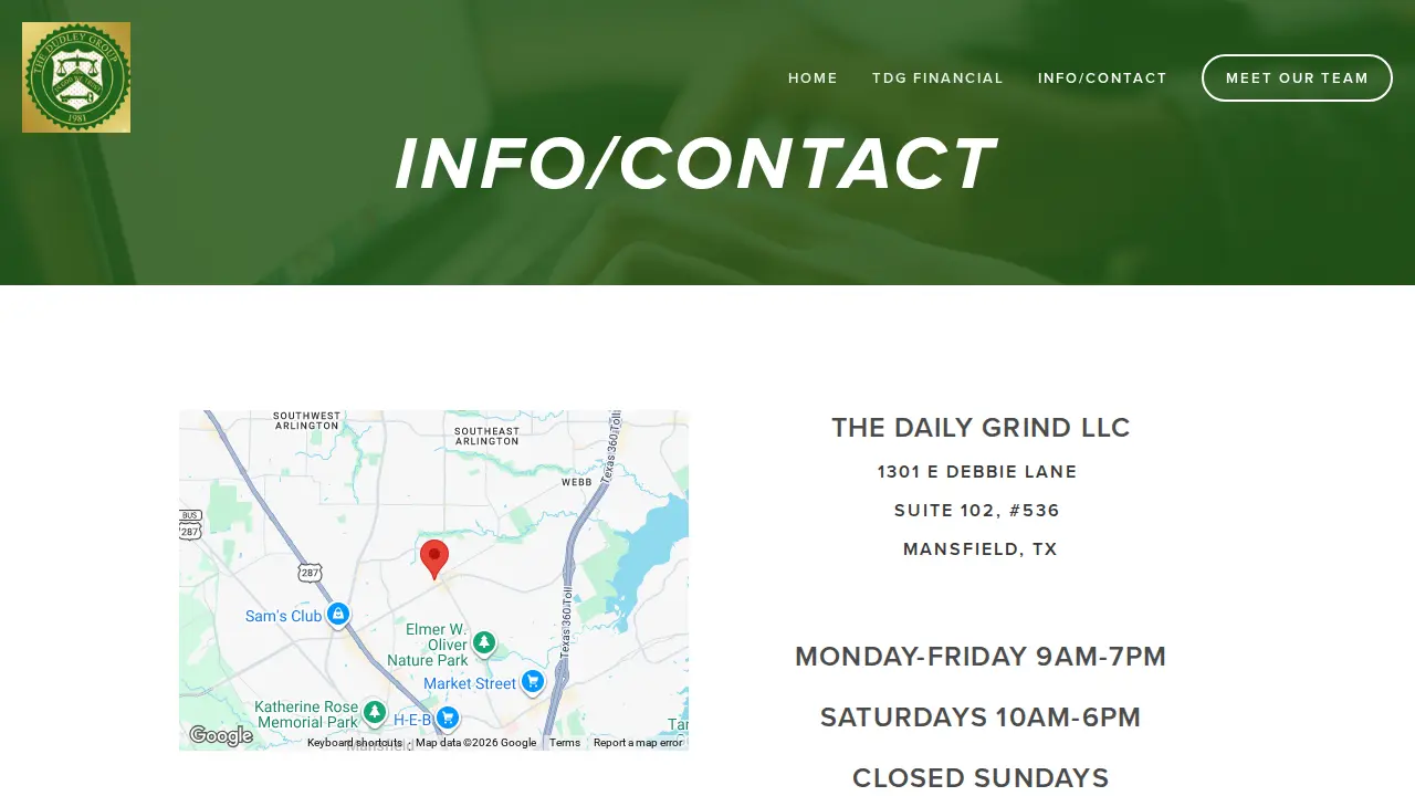 The Daily Grind page