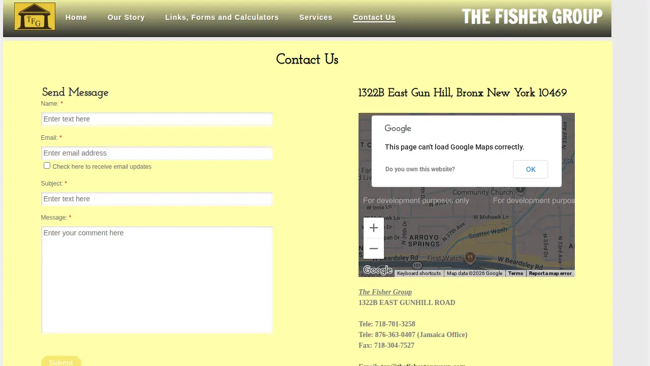 The Fisher Group Tax Service page