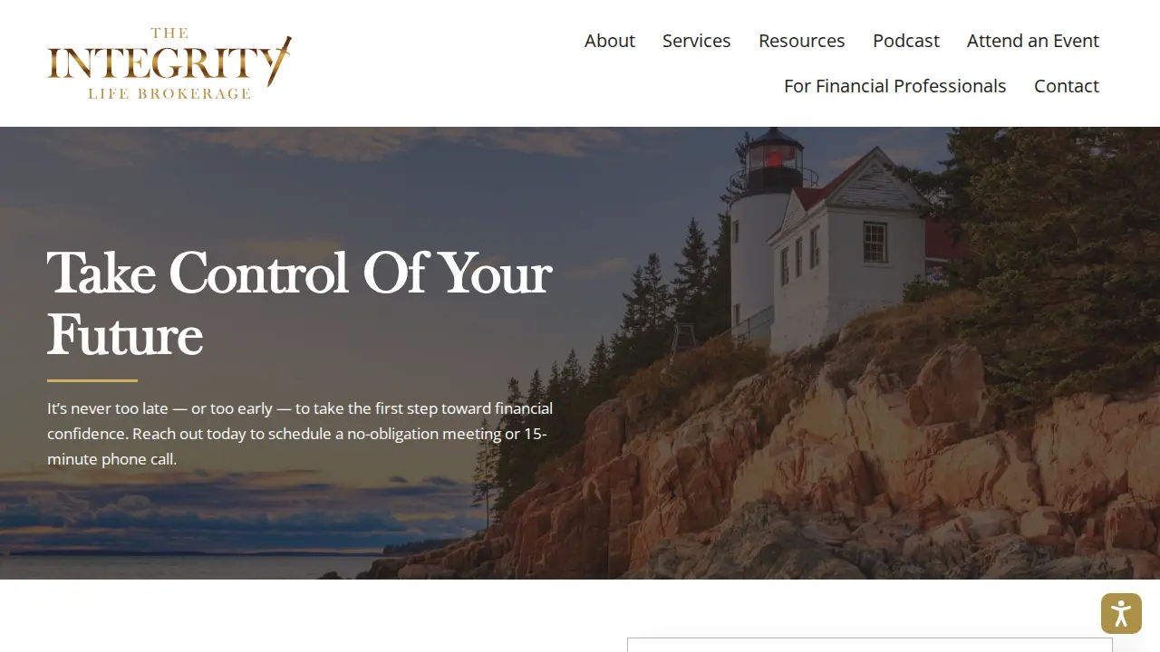 The Integrity Life Brokerage page