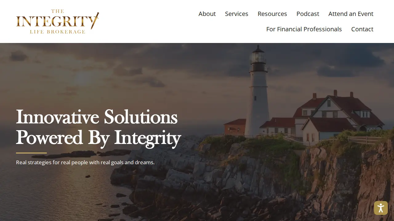 The Integrity Life Brokerage page