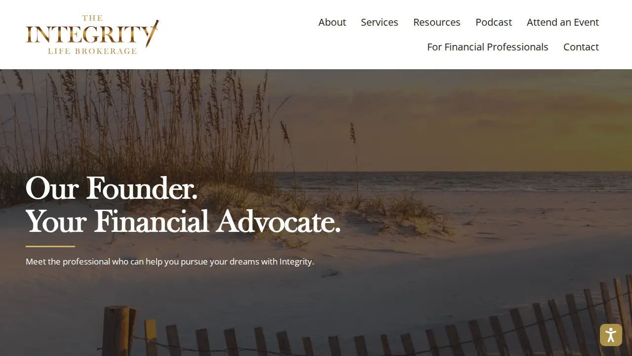 The Integrity Life Brokerage page