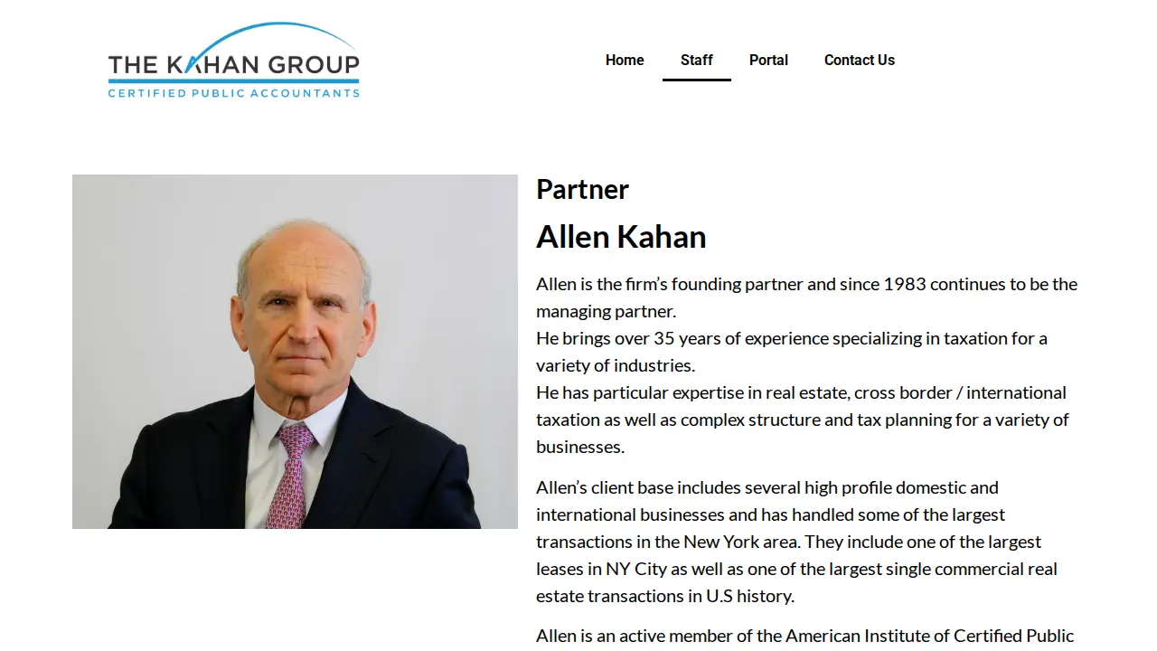 The Kahan Group page