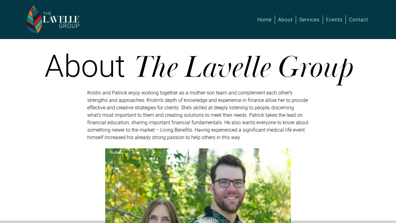 The Lavelle Group - Five Rings Financial page