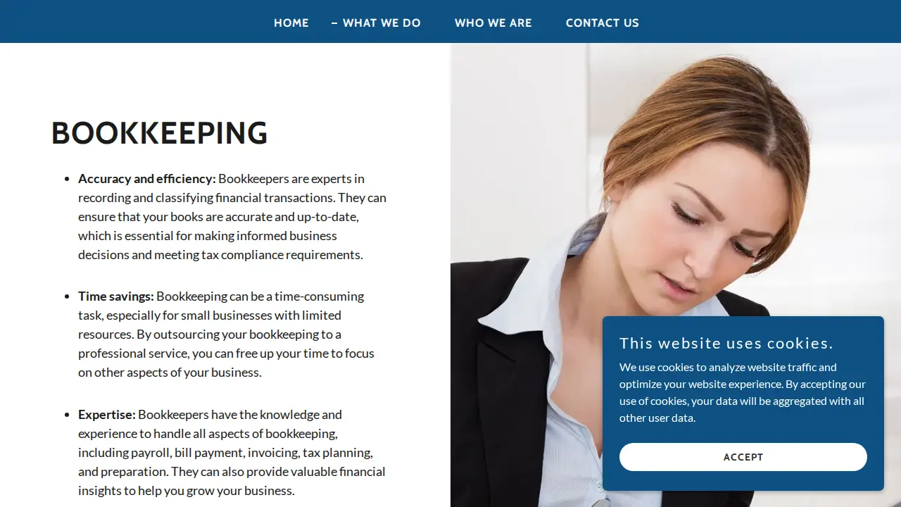 NNR Bookkeeping page