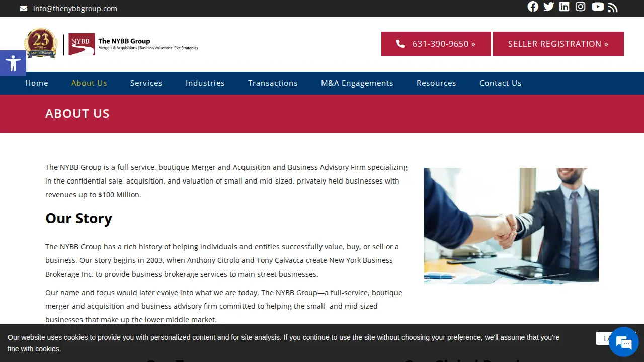 The NYBB Group page