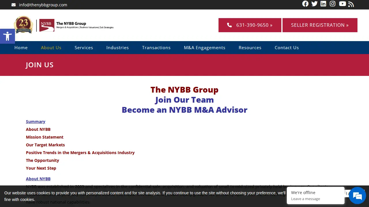 The NYBB Group page