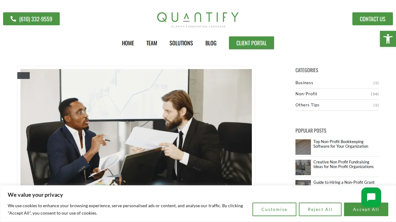 The Quantify Group page