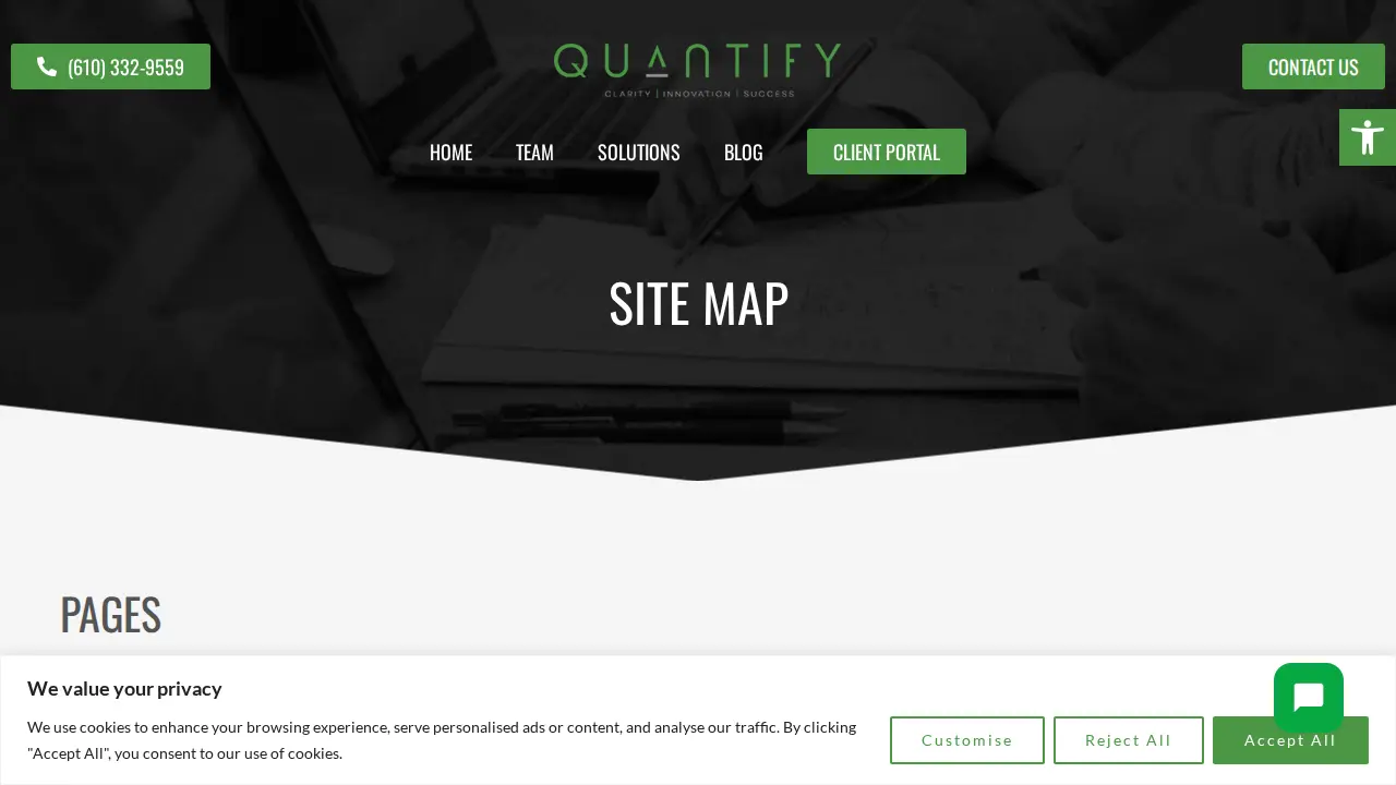 The Quantify Group page