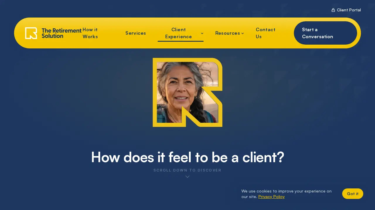 The Retirement Solution page