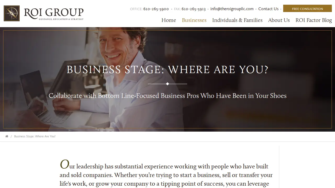 The ROI Group, LLC page