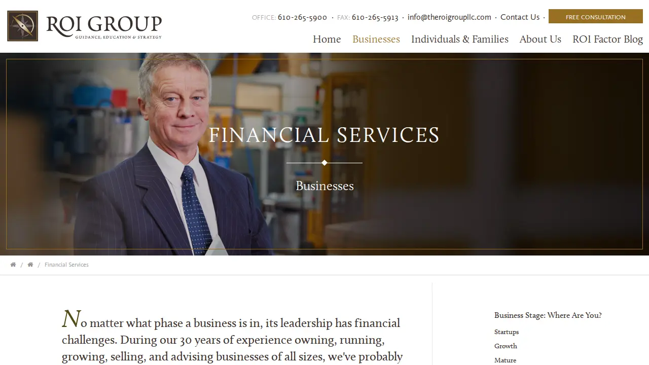The ROI Group, LLC page