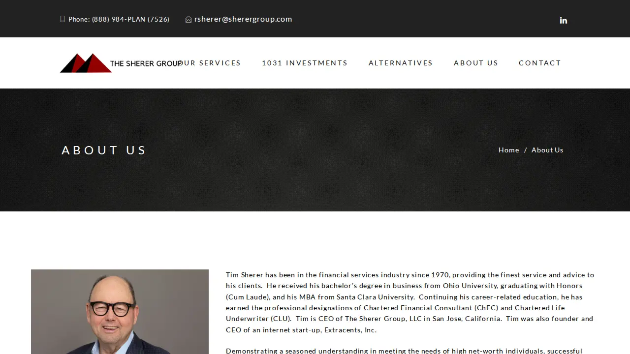 Sherer Group LLC page