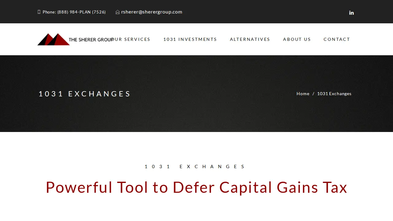 Sherer Group LLC page