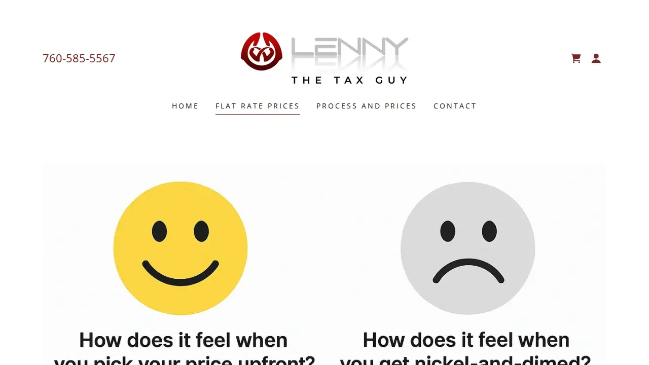 Tax Preparation and Accounting page