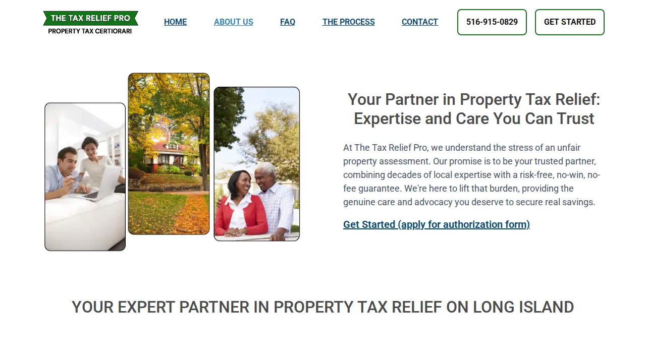 The Tax Relief Pro page
