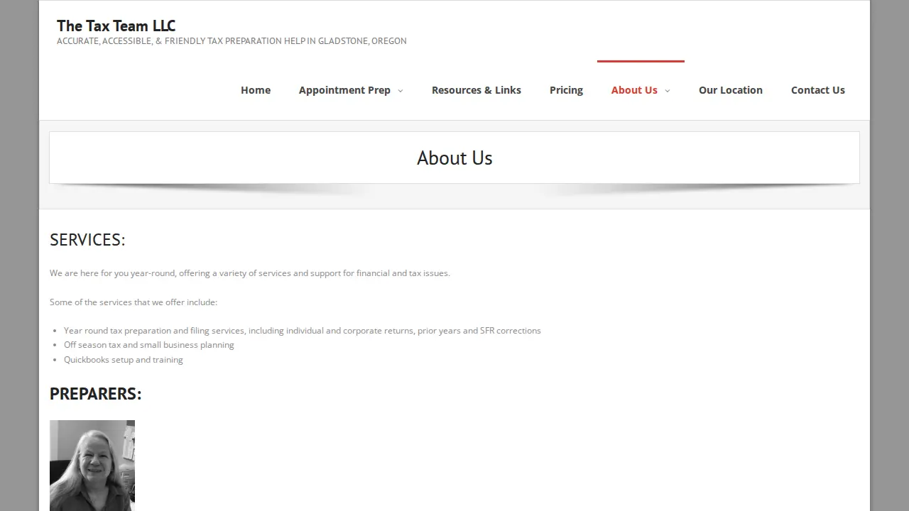 The Tax Team LLC page
