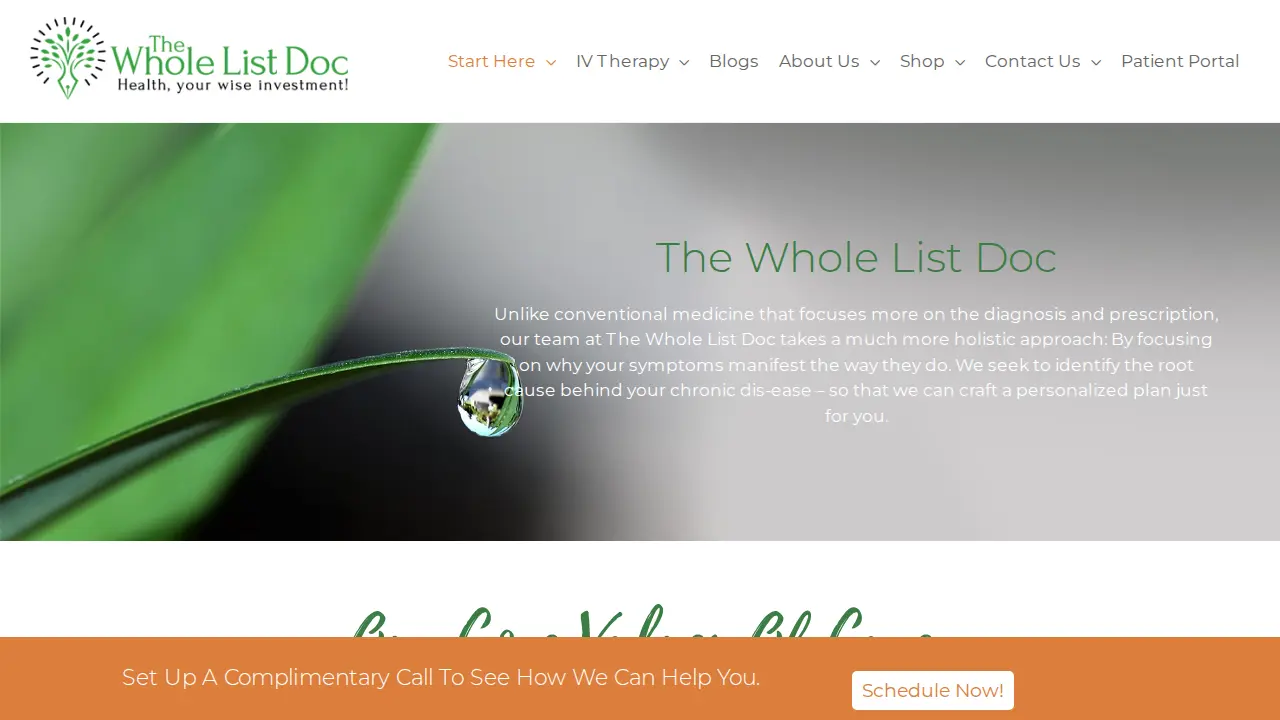 The Whole List Doc | Functional Medicine | IV Therapy | Columbus OH page