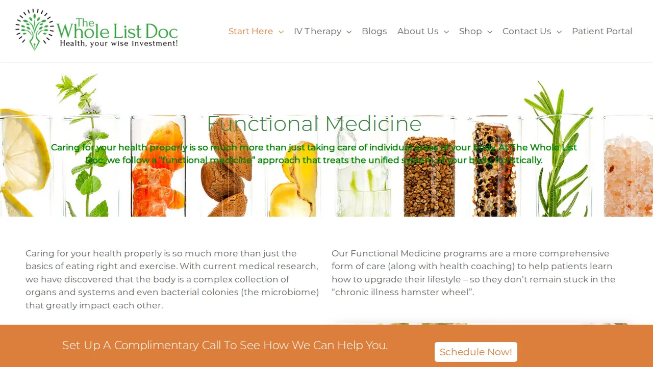 The Whole List Doc | Functional Medicine | IV Therapy | Columbus OH page