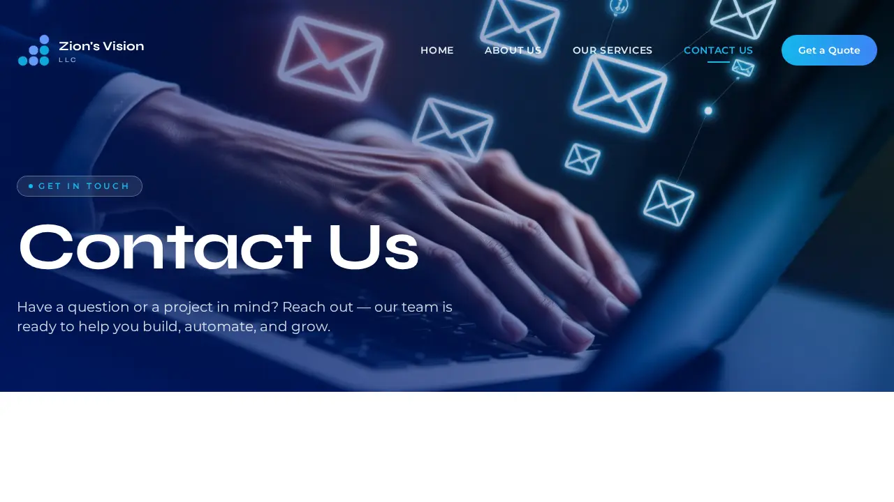 Zion’s Vision page