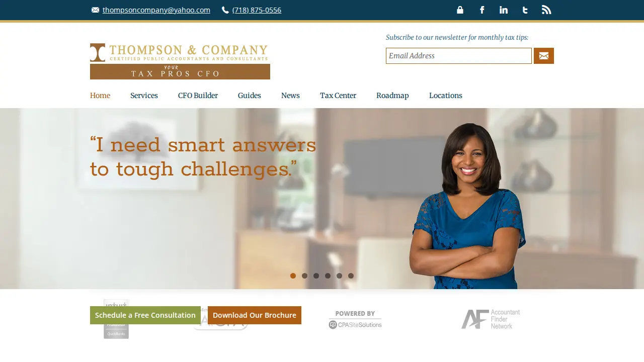 Thompson & Co page