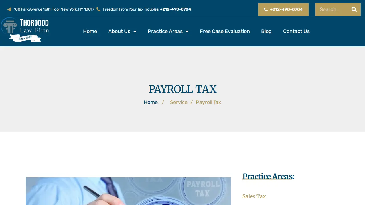 Thorgood Law Firm page