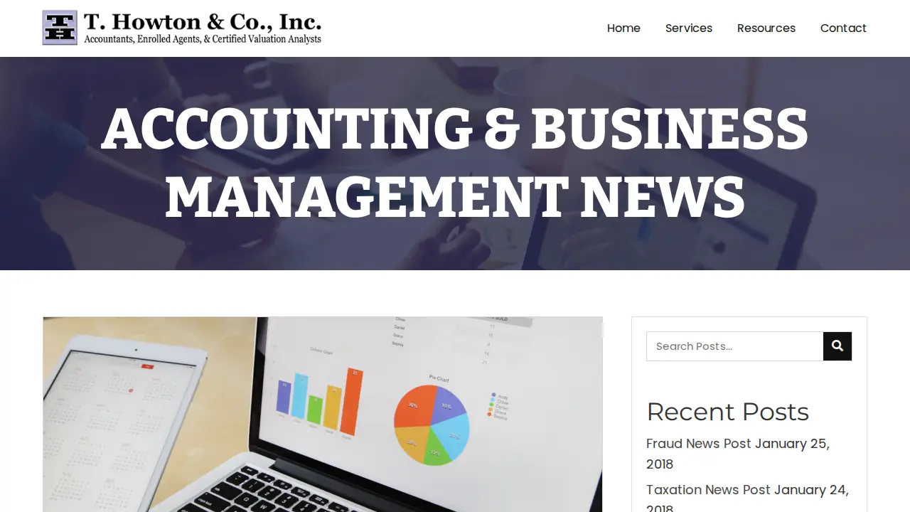 T. Howton & Co. Inc. CPA's & Forensic Accountants page