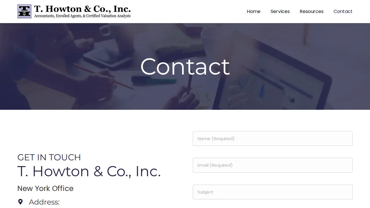 T. Howton & Co. Inc. CPA's & Forensic Accountants page