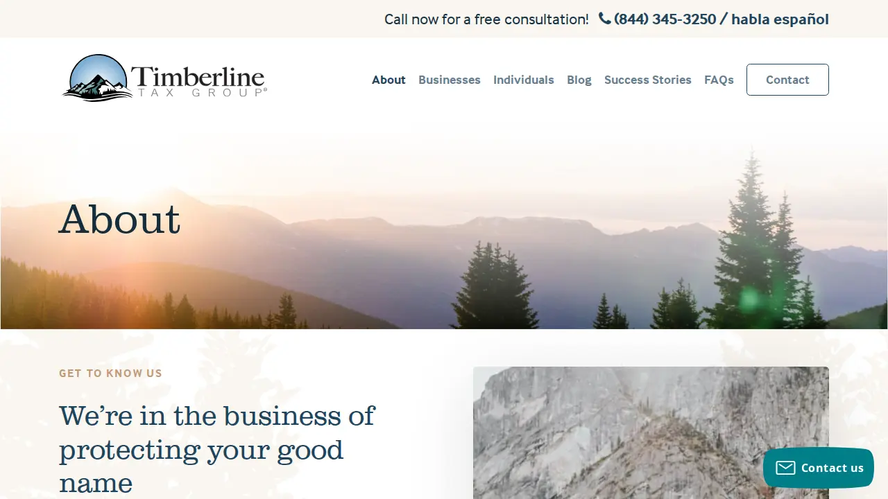 Timberline Tax Group page