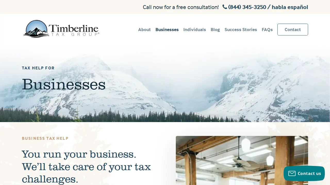 Timberline Tax Group page