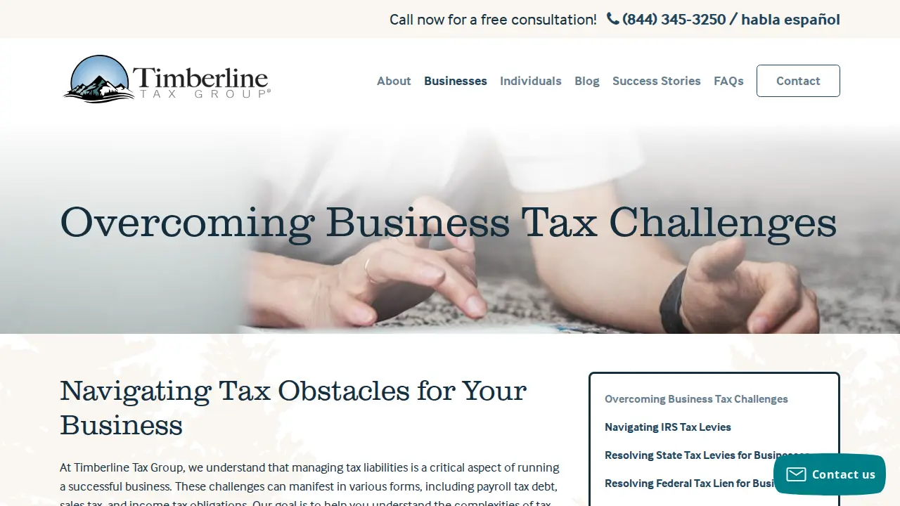 Timberline Tax Group page