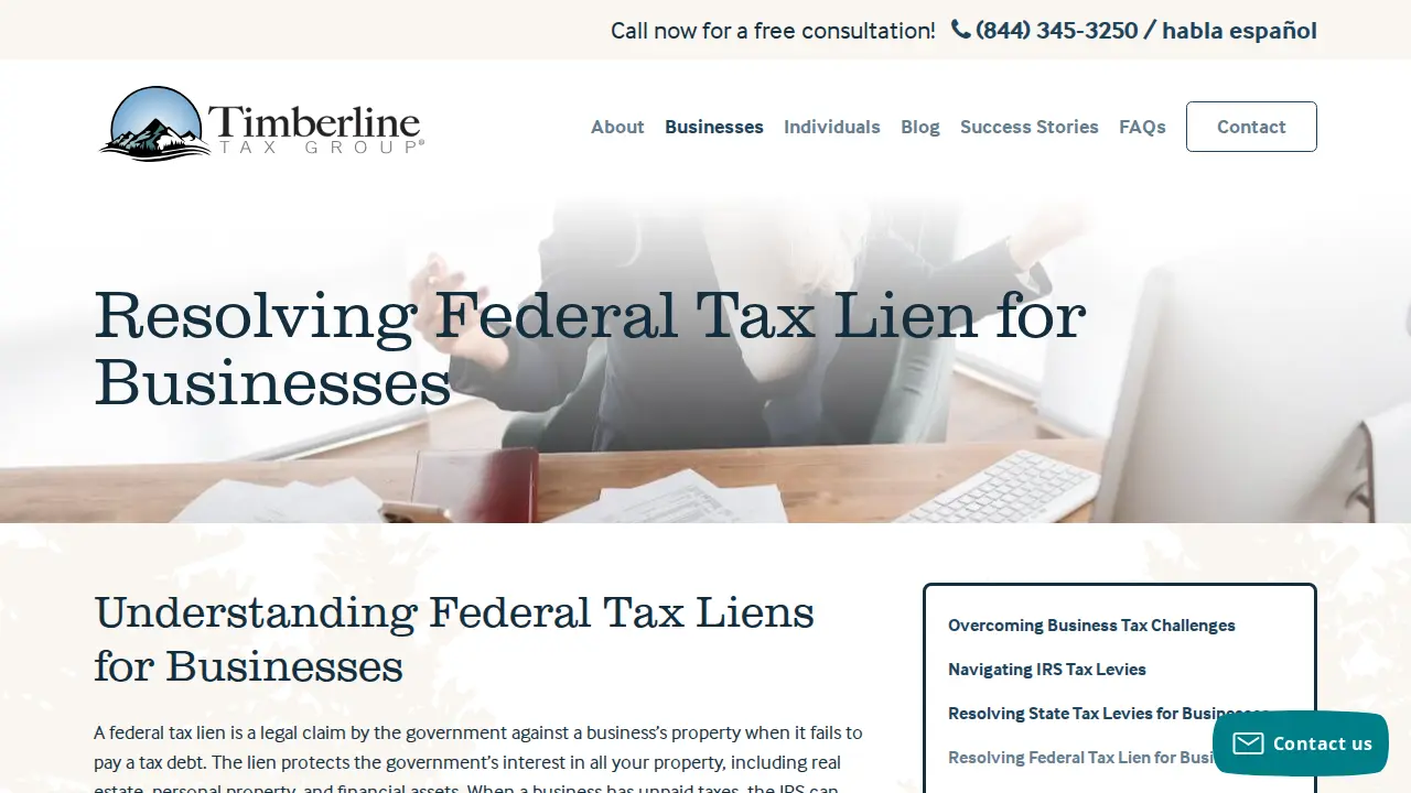 Timberline Tax Group page