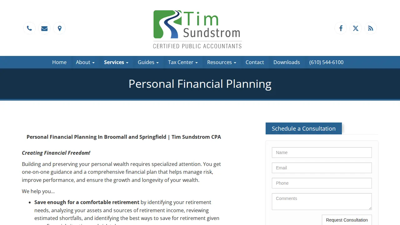 Tim Sundstrom CPA page